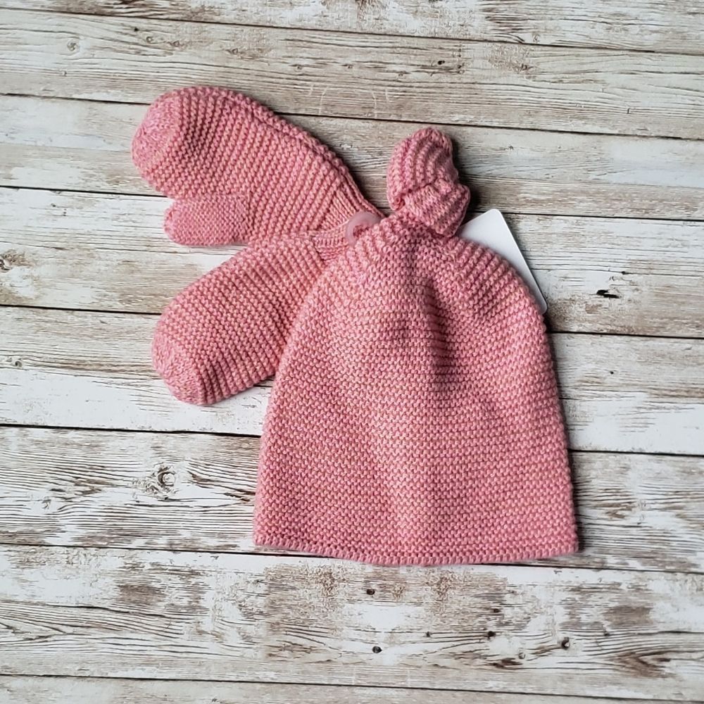 Starting Out Knit Hat and Glove Set